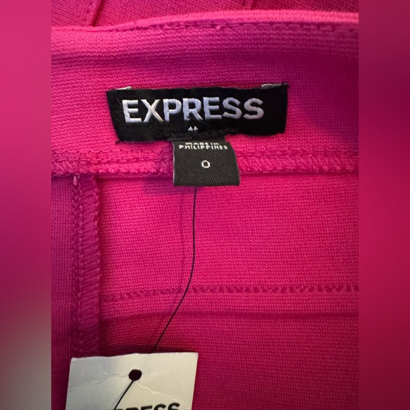 Express Pink Pencil Skirt Bodycon Knee Length Small - Picture 7 of 9